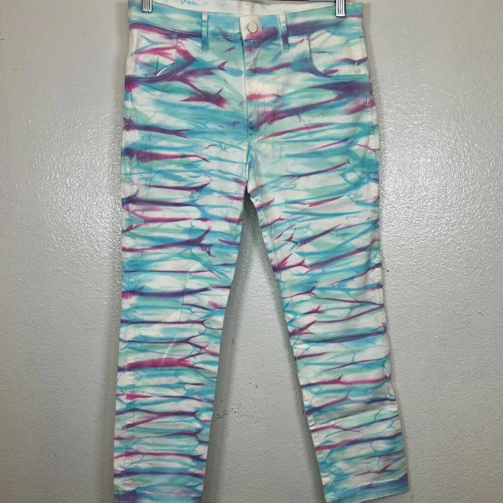 Mokuyobi‎ Multicolor High Rise Cropped Colorful Modern Size 30 Jeans